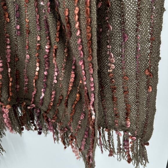 Rising Tide Shawl Poncho Womens ONE SIZE Bohemian Knit Lightweight Oversized - Picture 6 of 16